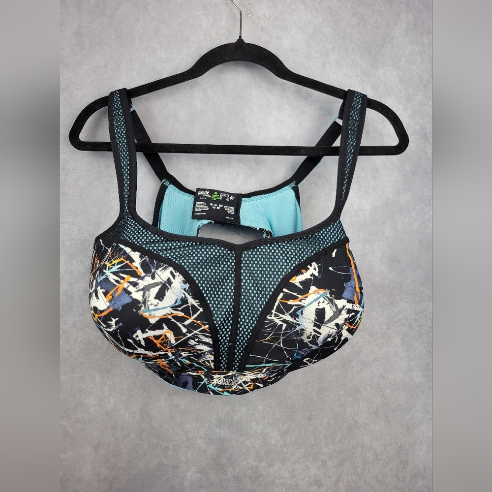Panache Women's Ink Splat Ultimate High Impact Underwire Sports Bra‎ Size 40FF - Picture 6 of 13